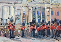 Buckinghamusic by Marieke Bekke - Original Painting on Stretched Canvas sized 39x28 inches. Available from Whitewall Galleries